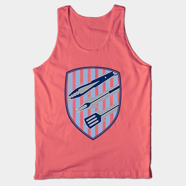 BBQ United Tank Top by KC Casuals